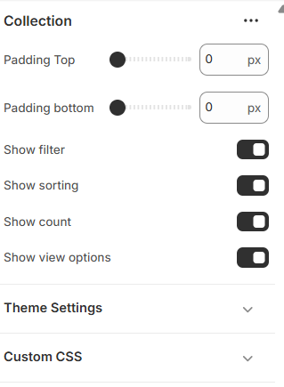 Collection Page Overview